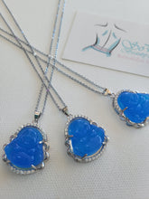 Load image into Gallery viewer, Chalcedony Buddha Necklace