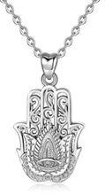 Load image into Gallery viewer, Hamsa Hand Silver
