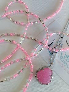 Buddha & Silver Pink WaistBead Bundle