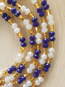 Blue + Gold + Crystal White 50"