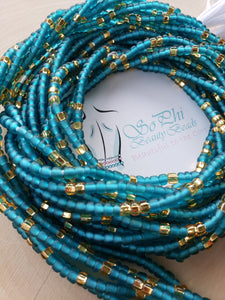 Turquoise + Gold 50"