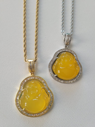 Yellow  Buddha Necklace