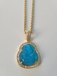 Light Blue Buddha Necklace